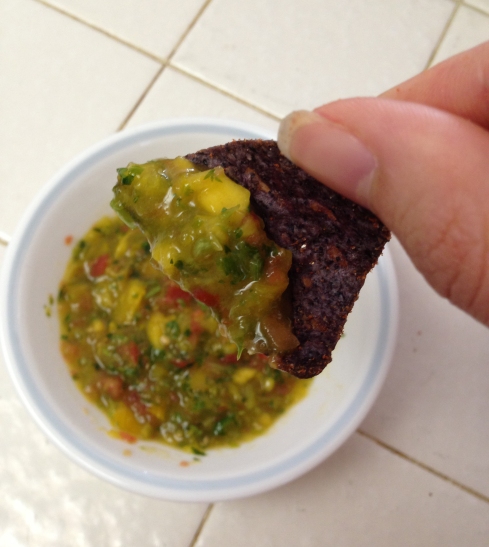 Mango Salsa Recipe - Great with chips or on top of grilled chicken! 